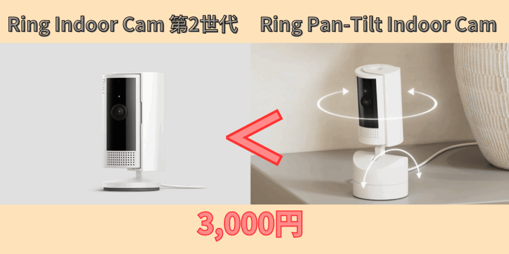 【違い】Ring Indoor Cam第2世代とRing Pan-Tilt Indoor Cam徹底比較。どっちを選べばいいのか悩む人へ